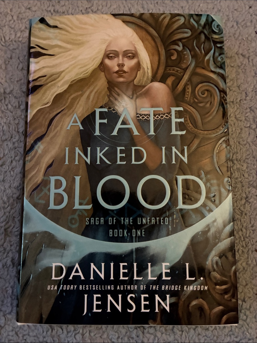 A Fate Inked in Blood by Danielle L. Jensen - Hardcover Fantasy Novel